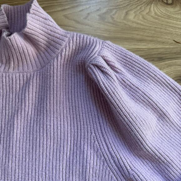 ASTR The Label Puff Shoulder Sweater in Lavender Purple - Picture 6 of 6